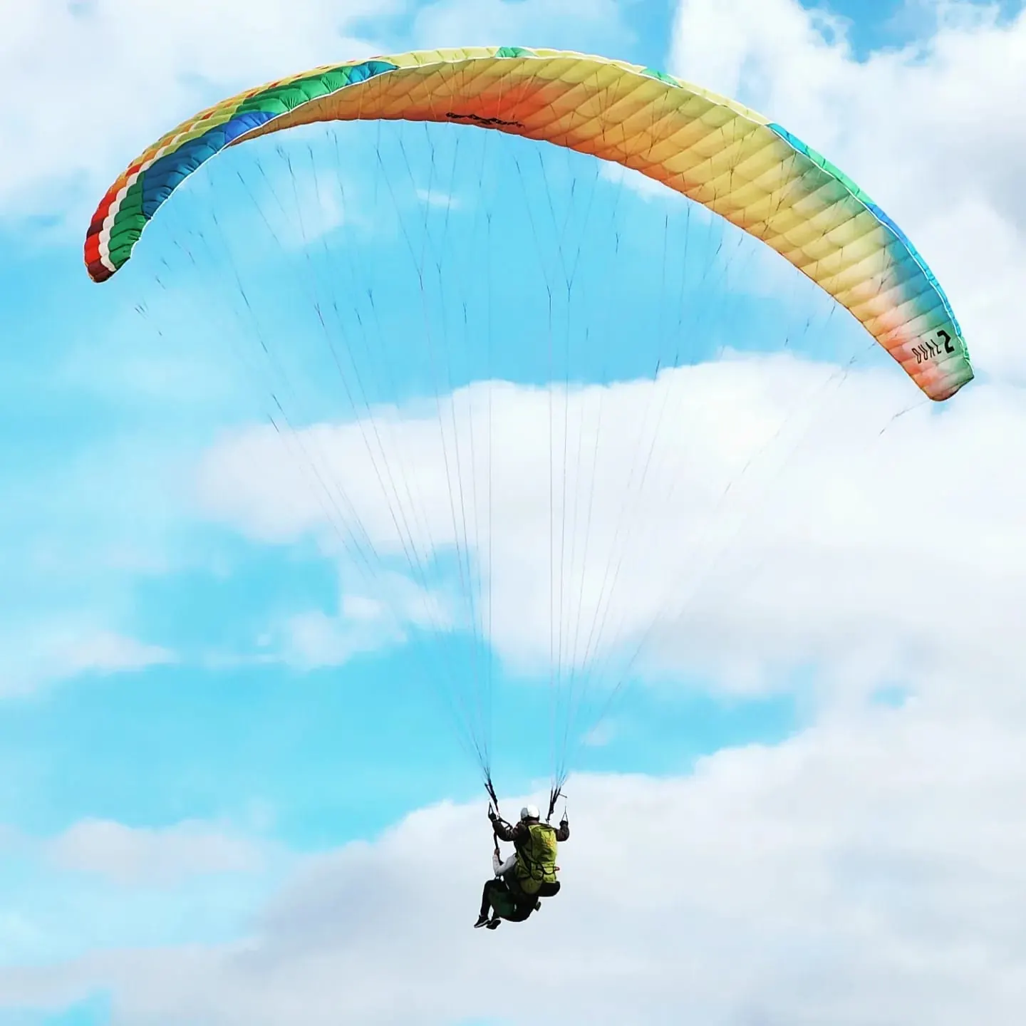 Piloto y pasajero en vuelo